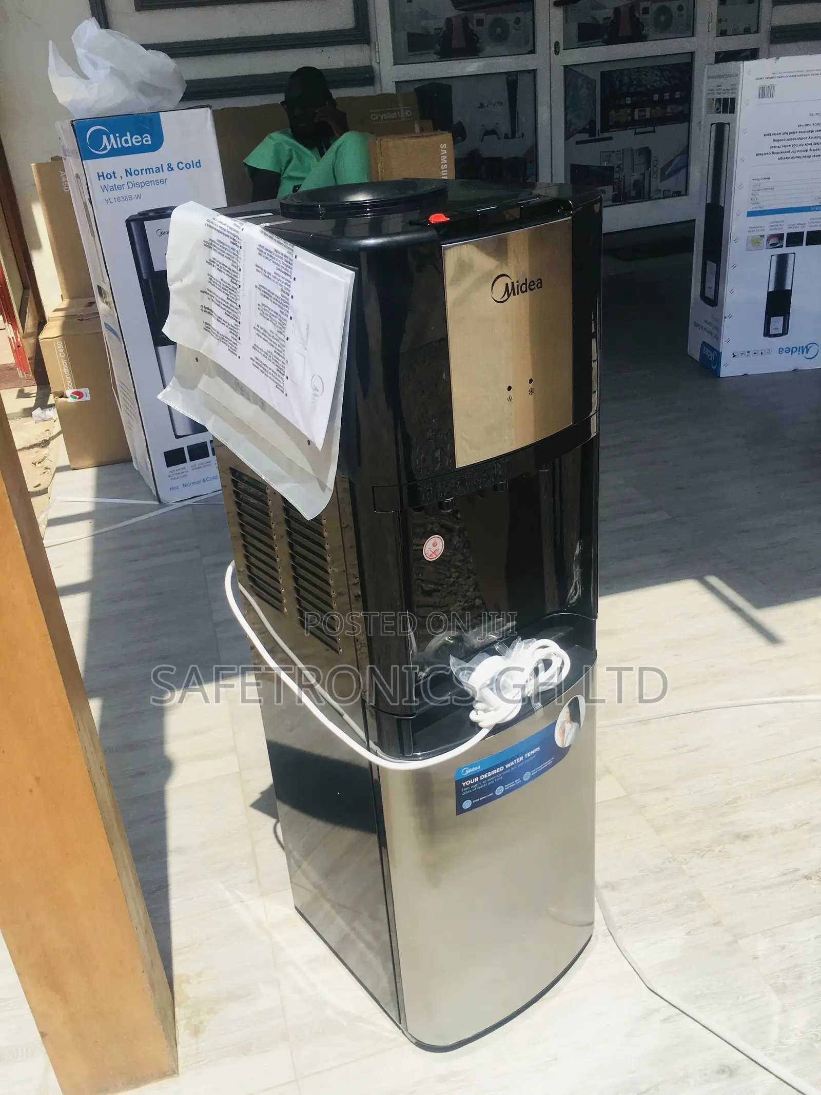 Durable Water Dispenser Midea Hot/Cold Black/Sliver 