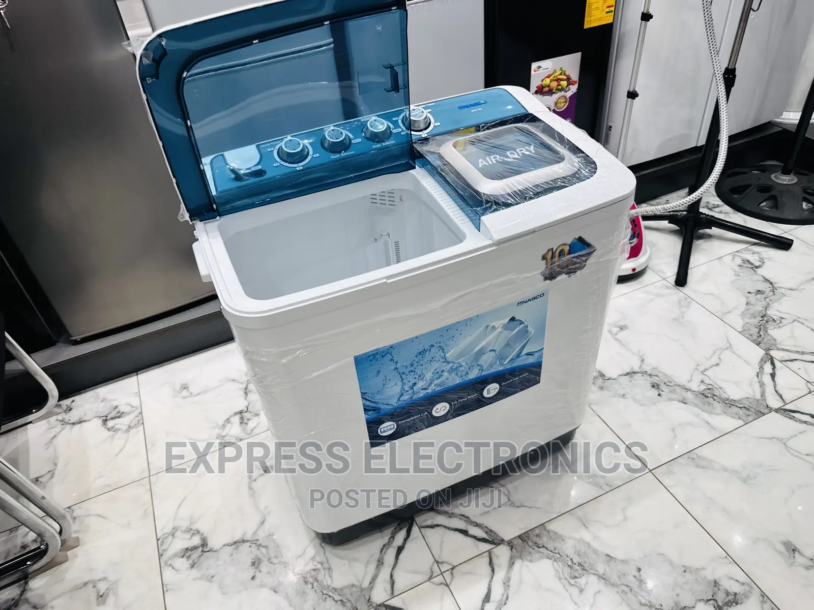 Get Discount on 10kg Topload Washing Machine Nasco Twintub