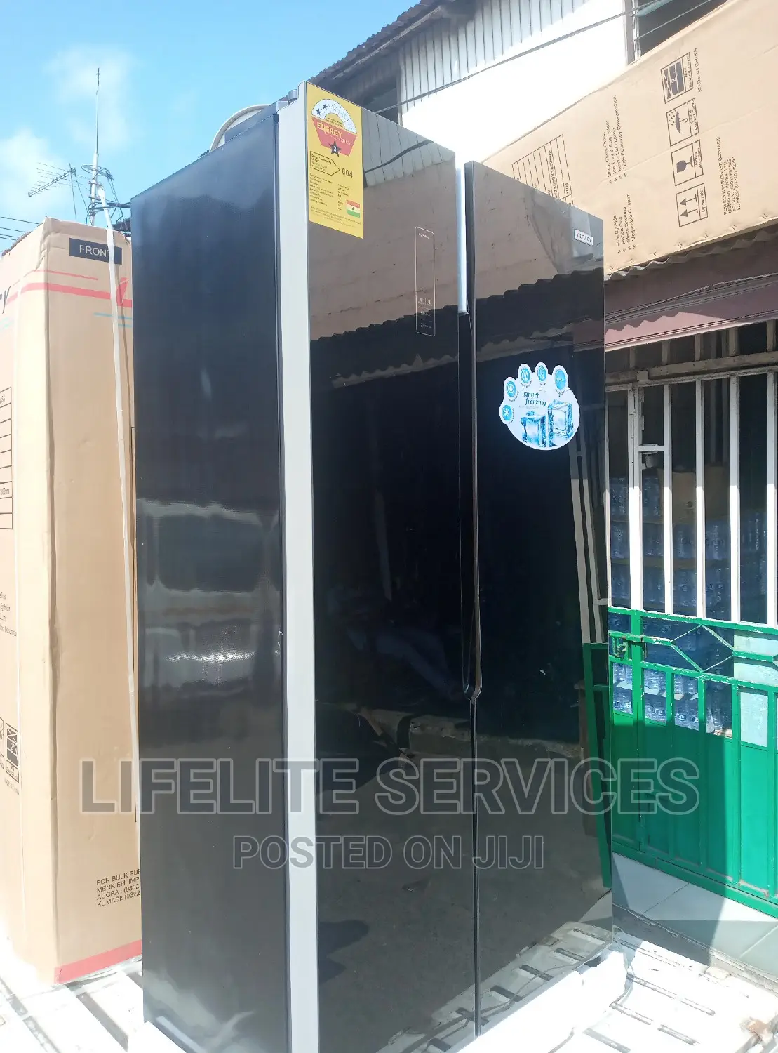 Mirror Door Fridge Side by Side Legacy 436 Litres