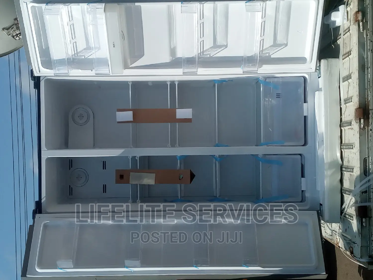 Mirror Door Fridge Side by Side Legacy 436 Litres