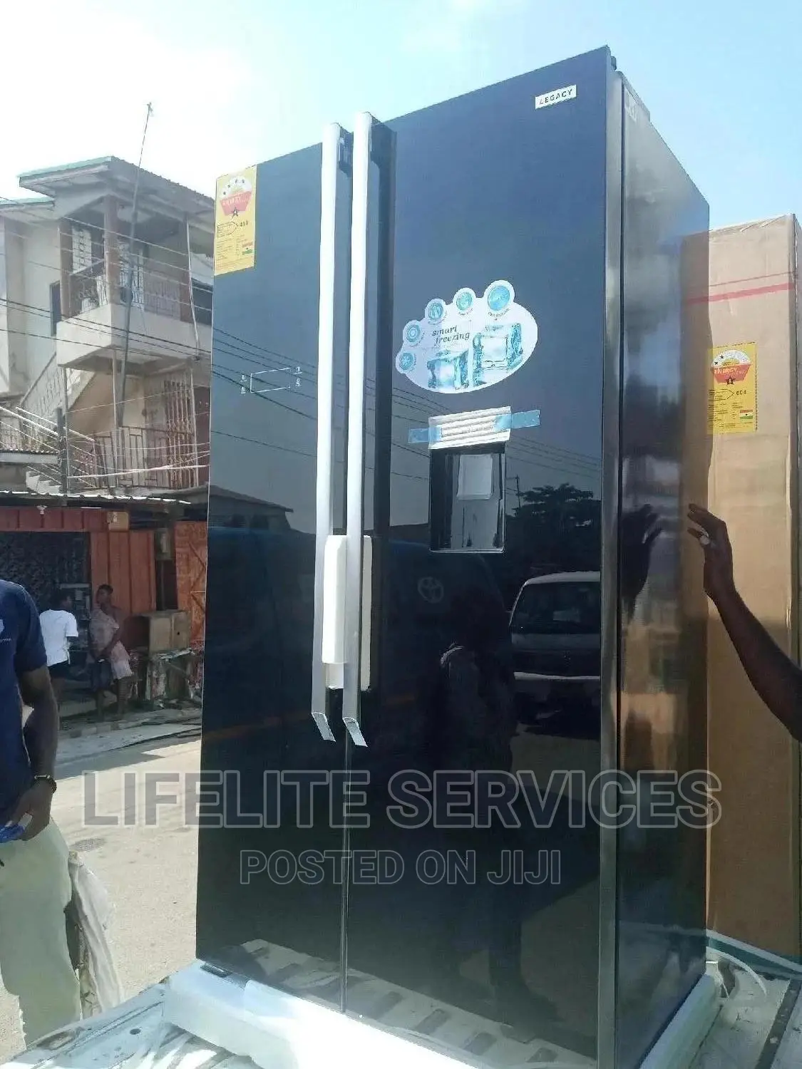Fridge Side by Side Mirror Doors 521 Litres