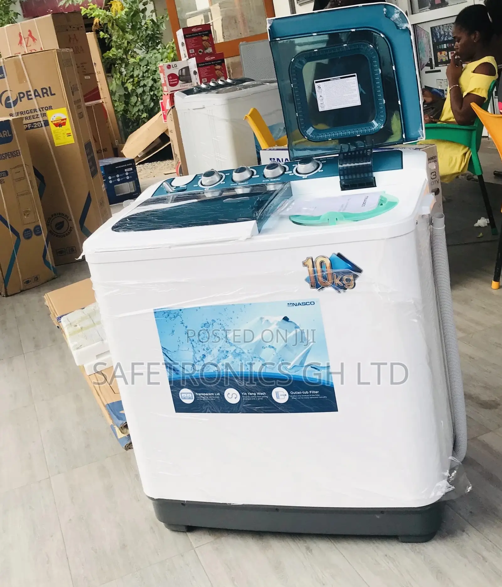 10kg Washingmachine Topload Semiautomatic Nasco Twintub