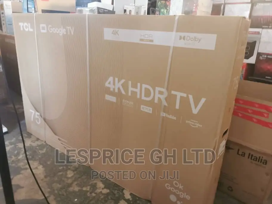 Powerful//TCL 75” Android Ok Google TV
