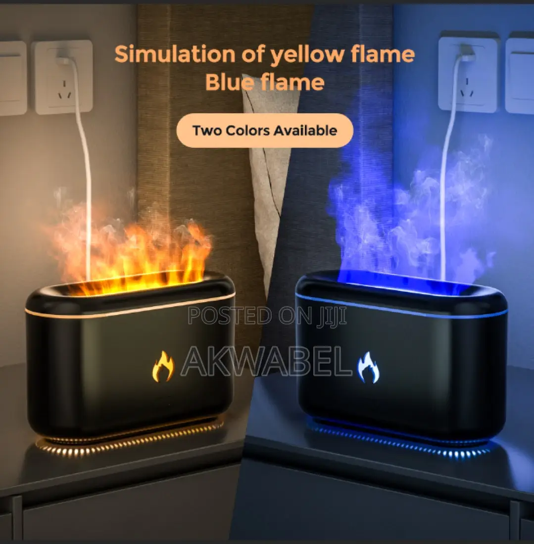 300ml Flame Aroma Humidifier + 1 FREE 10ml Essential Oil