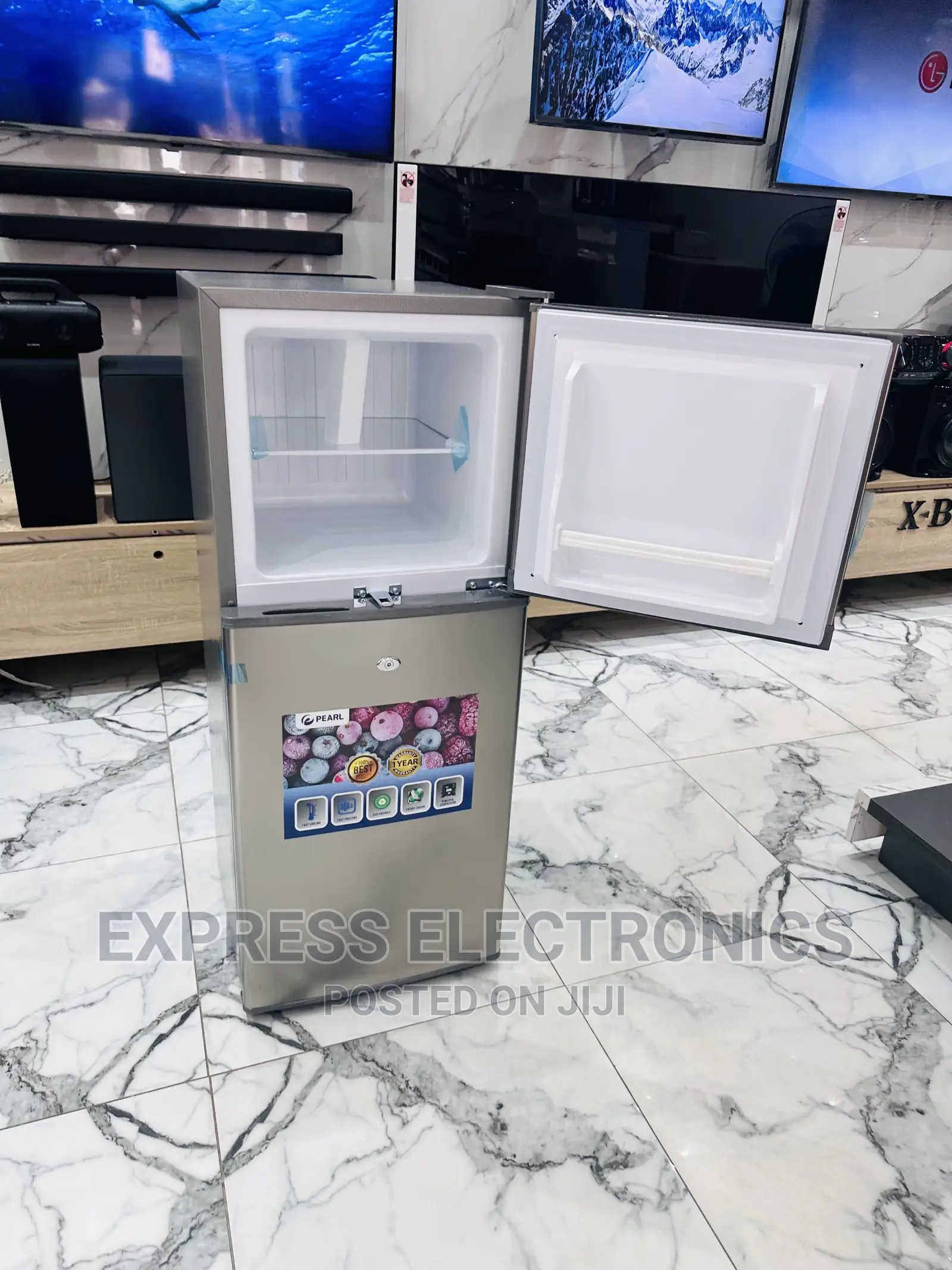 Smart Cooling Stylish Design Pearl Double Door Fridge 20T