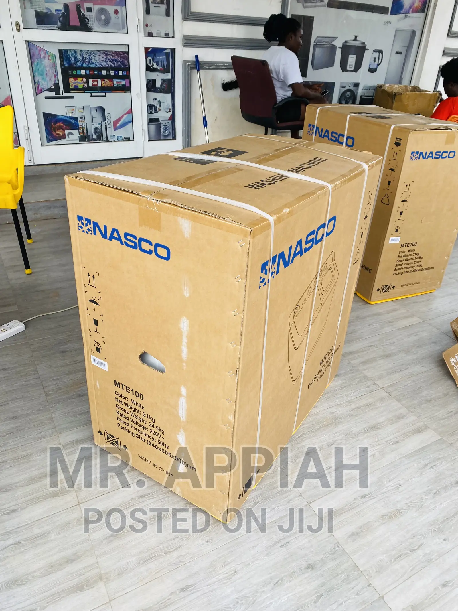 Energy-Efficient Nasco 10kg Washing Machine + Spin/Dry 