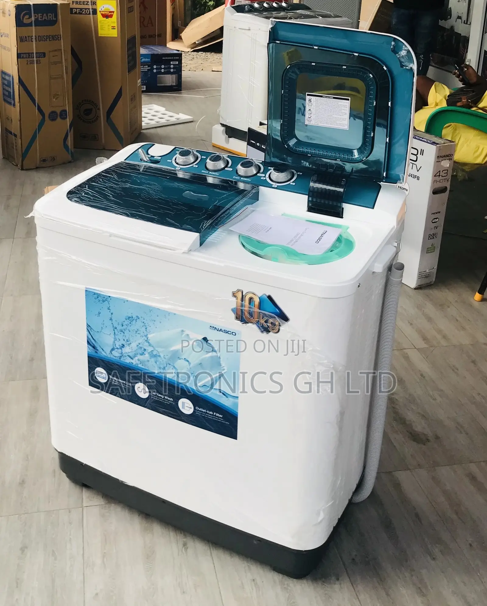Plastic 10kg Washingmachine Topload Nasco Semiautomatic 