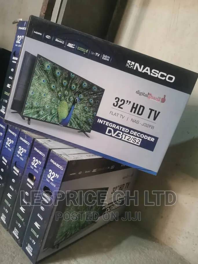Nasco 32 Inches 768p DVB T2s2 Satellite Tv