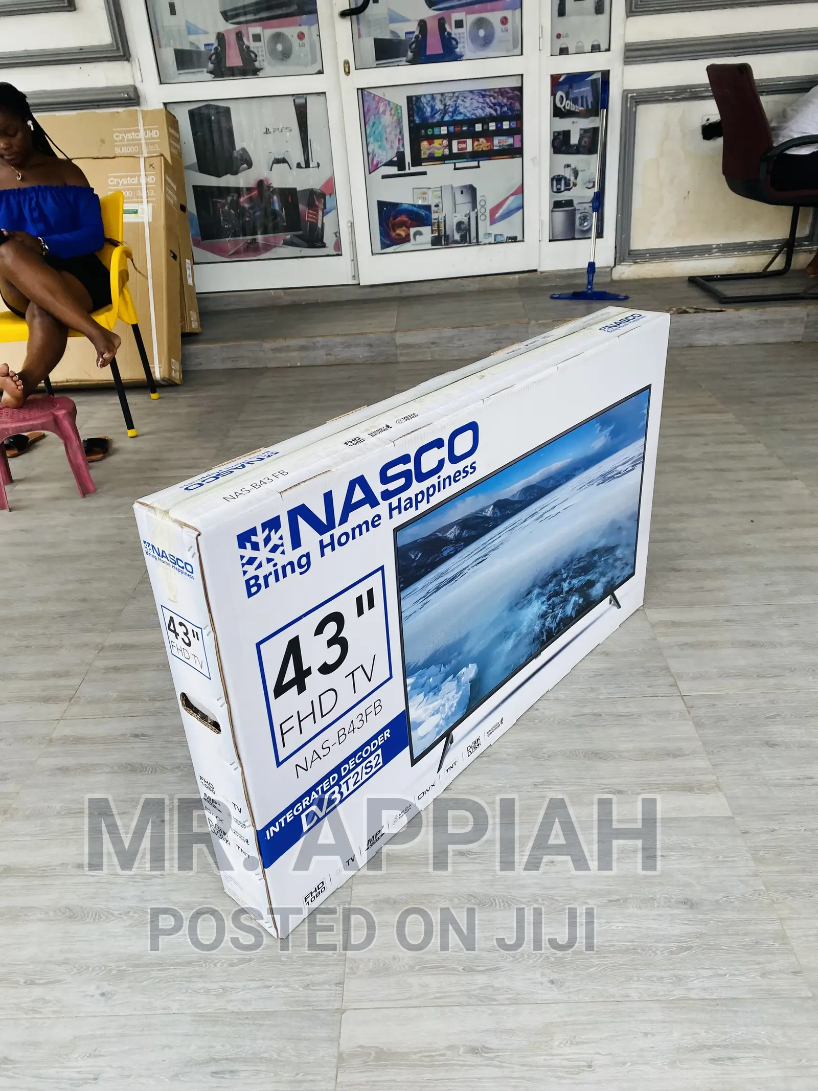 Efficient Nasco 43 Inch(Black)Digital Satelite LED Tv