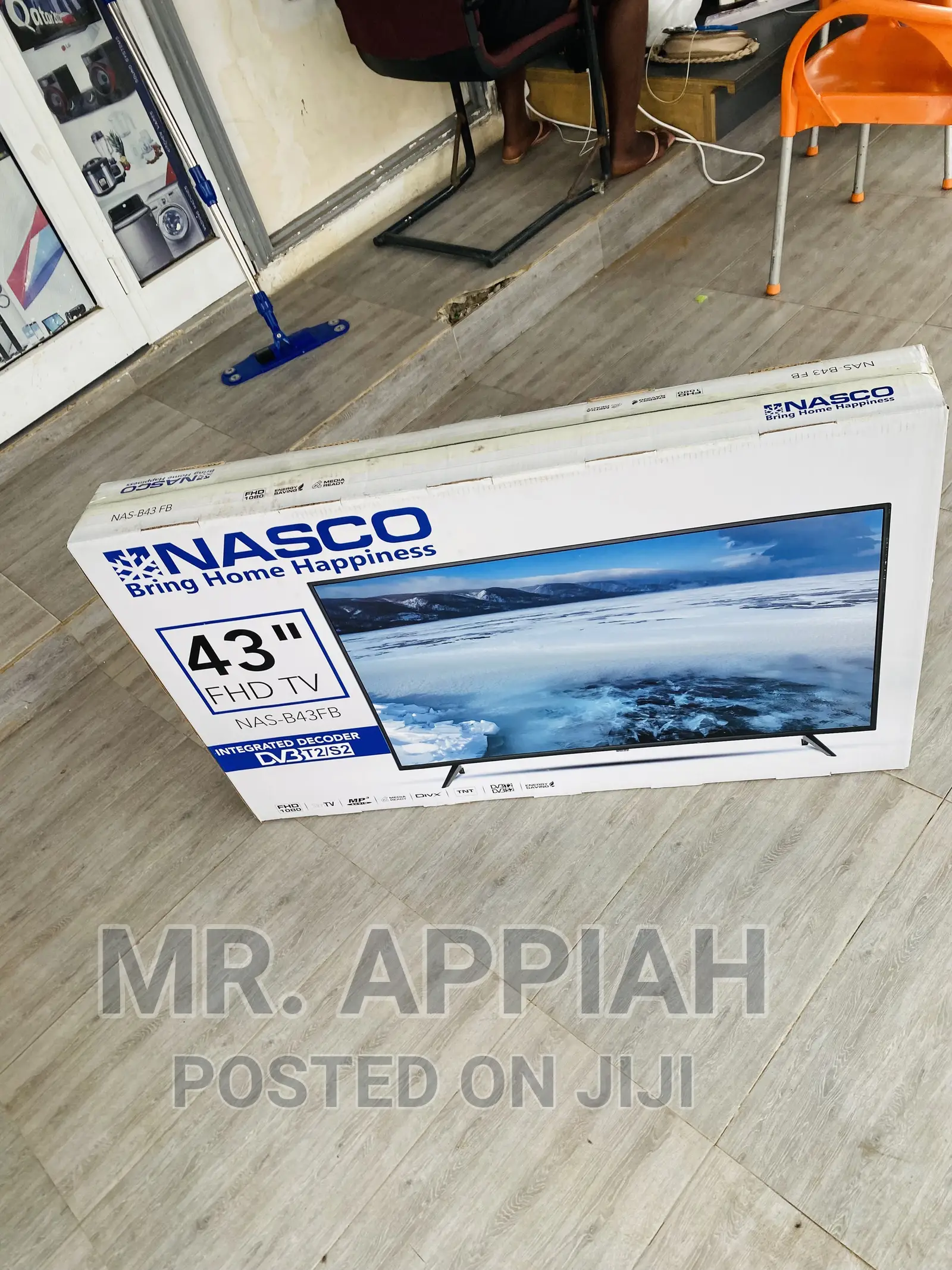 Upgrade Your Viewing Experience With Nasco 43” Tv(Black).