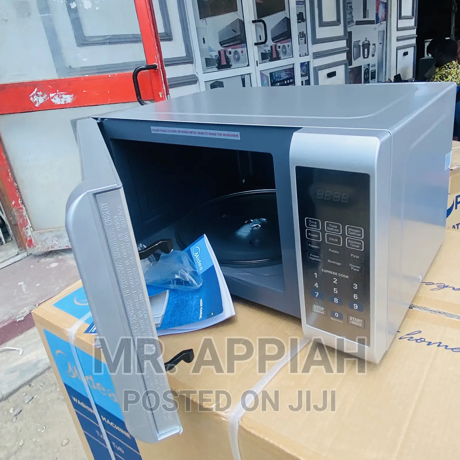 Unique Design Midea Digital Microwave Silver(EM928ETB).
