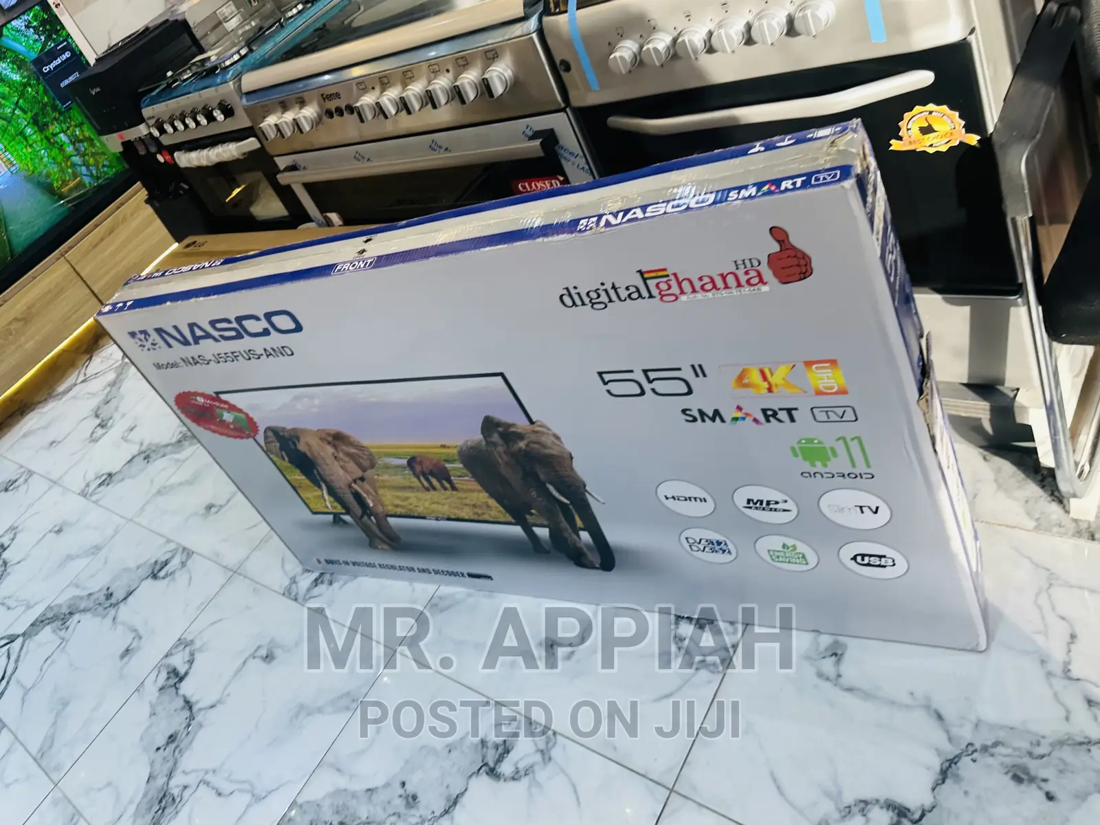 Brand  New Nasco 55 Inch Full HD Smart LED Tv(Black) 