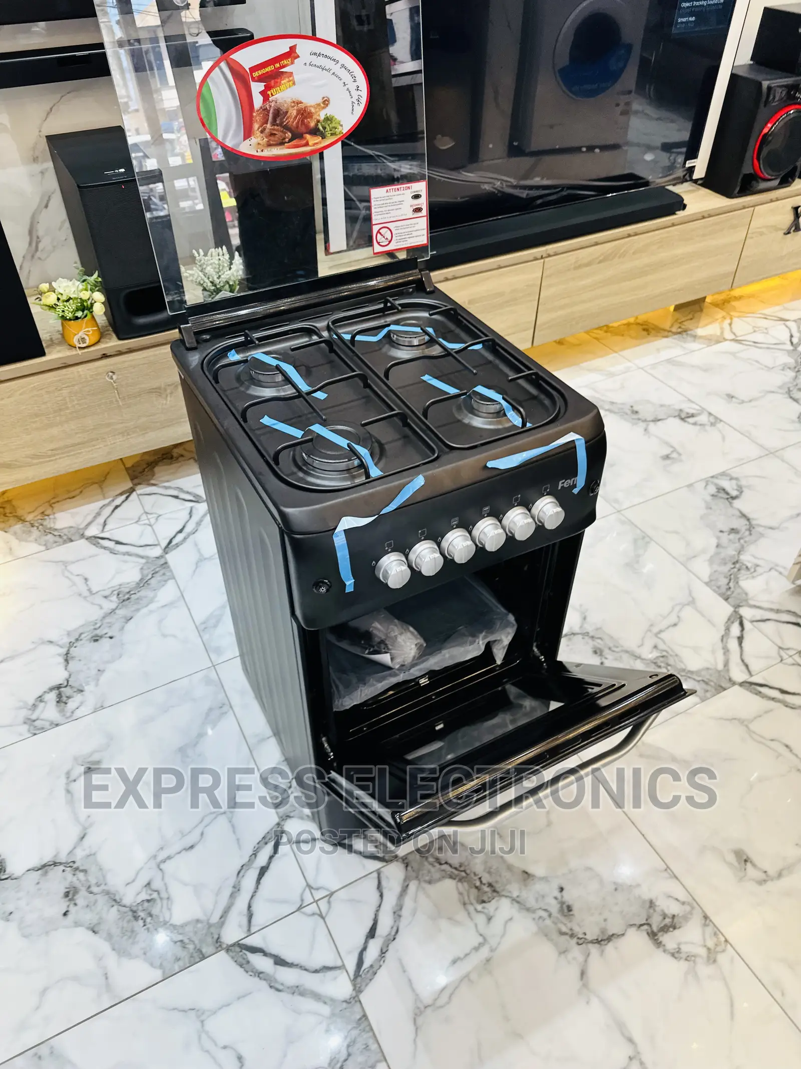 Flame It Up With Ferre 50/55 Gas Cooker Oven 4burner Stove