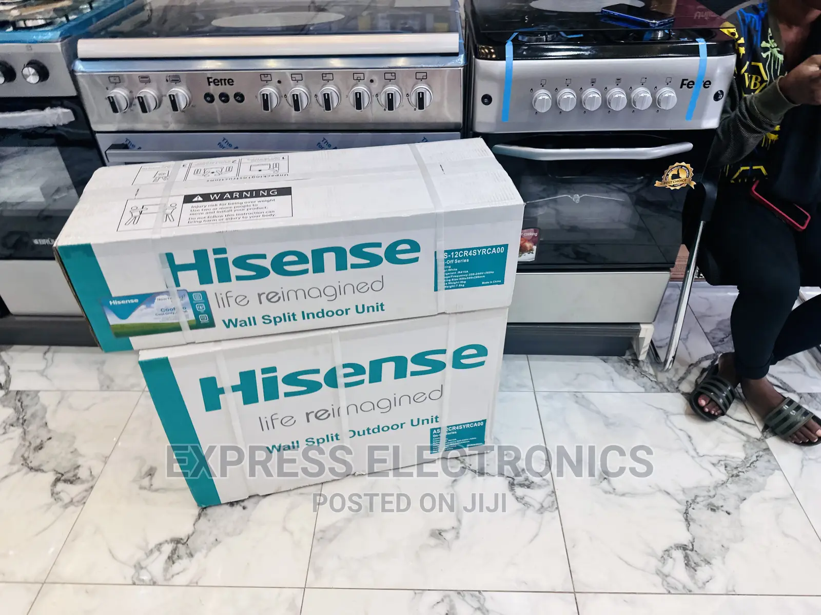 Affordable Sleek Hisense Split R410 Gas 2.5hp AC White