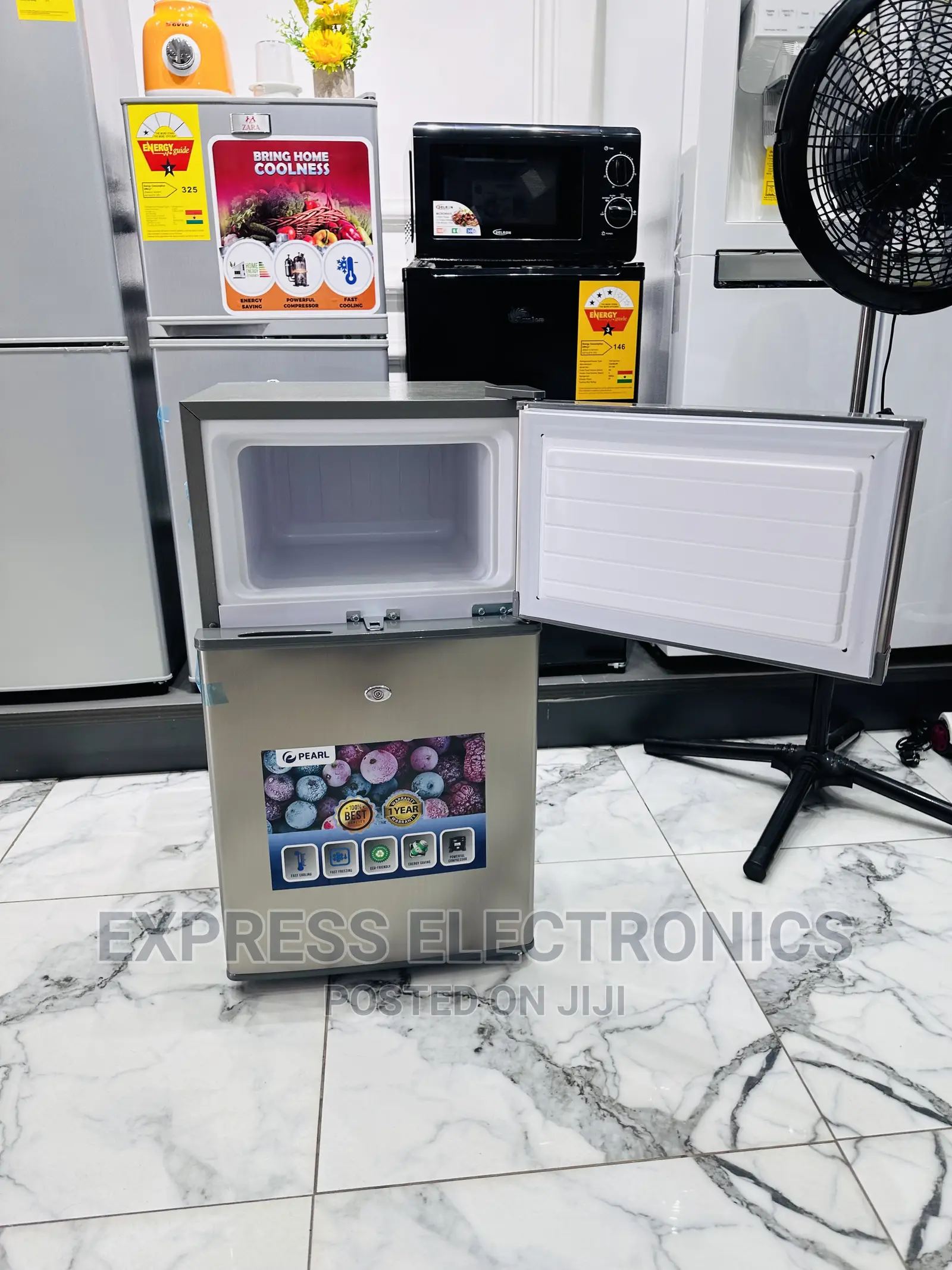 Compact Cooling Pearl 10T Fridge Double Door Table Top