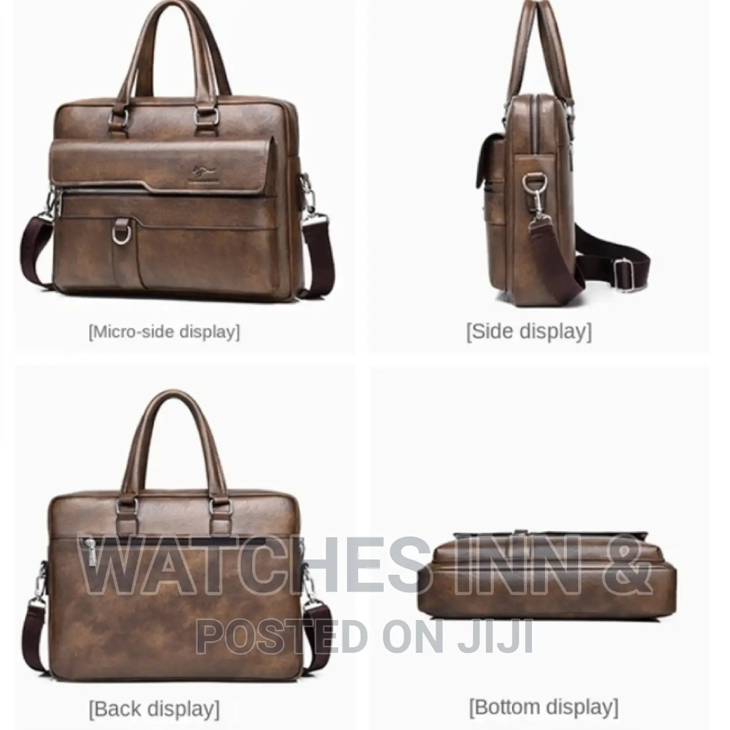 Buy 1 Get 1 Free Executive Men's Leather Bag / Briefcase
