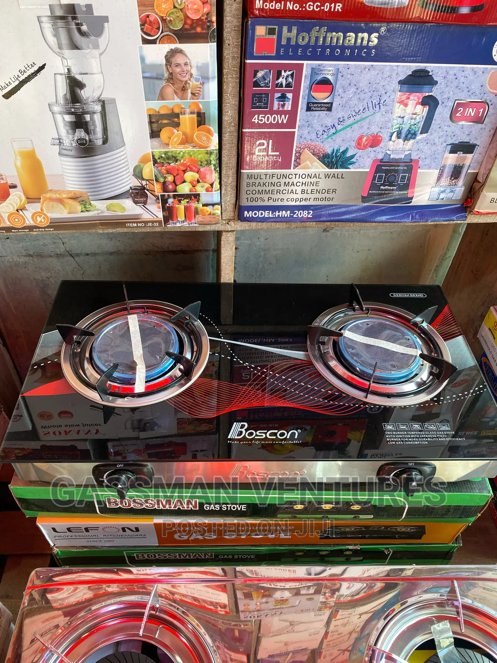 High Quality 2 Burner Glass Stove