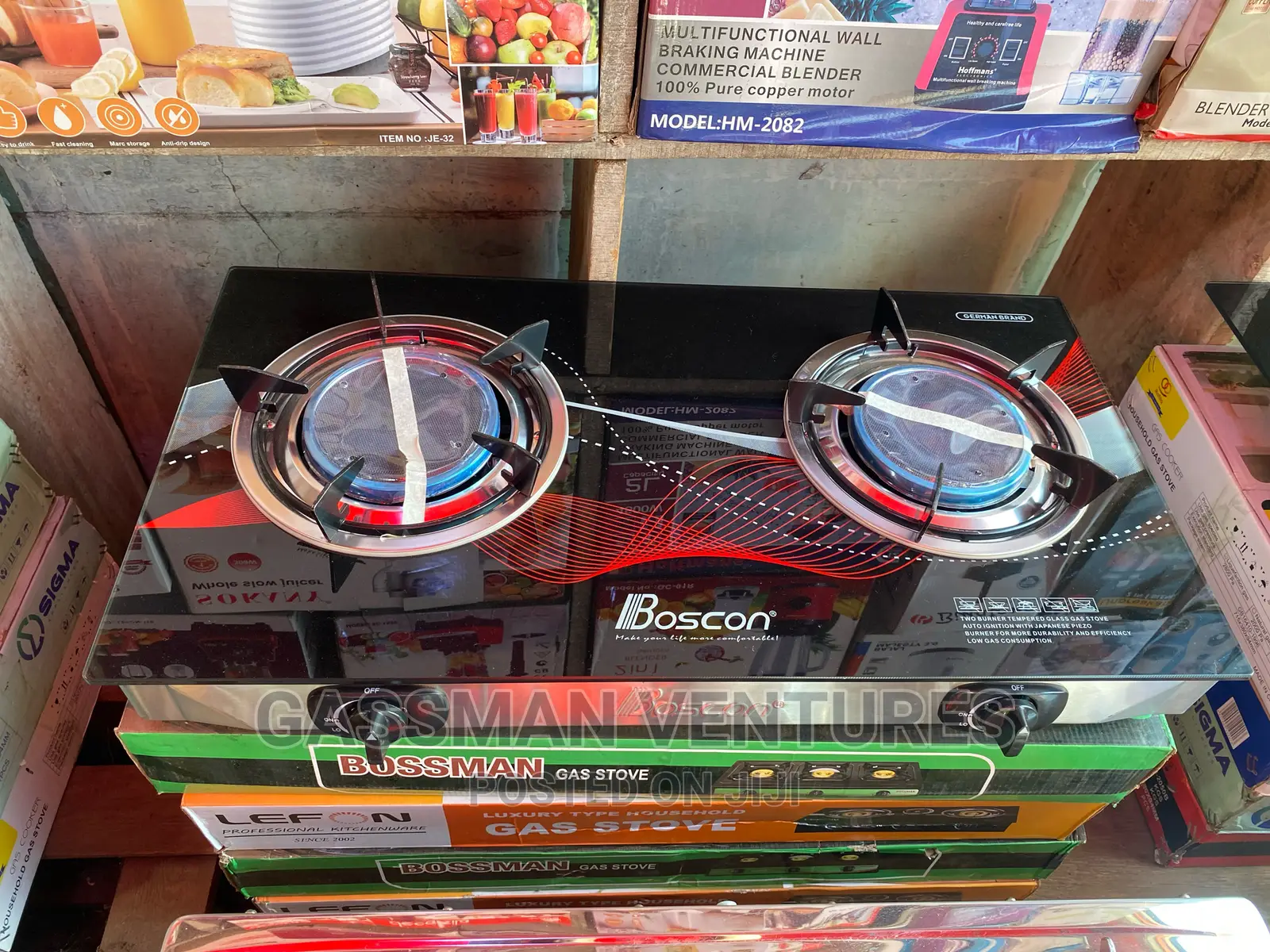 High Quality 2 Burner Glass Stove