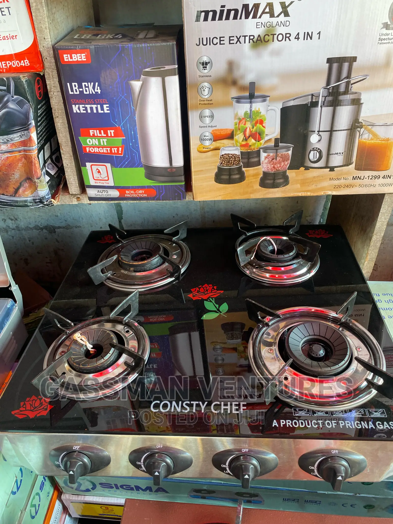 Premium Quality 4 Burner Gas Stove