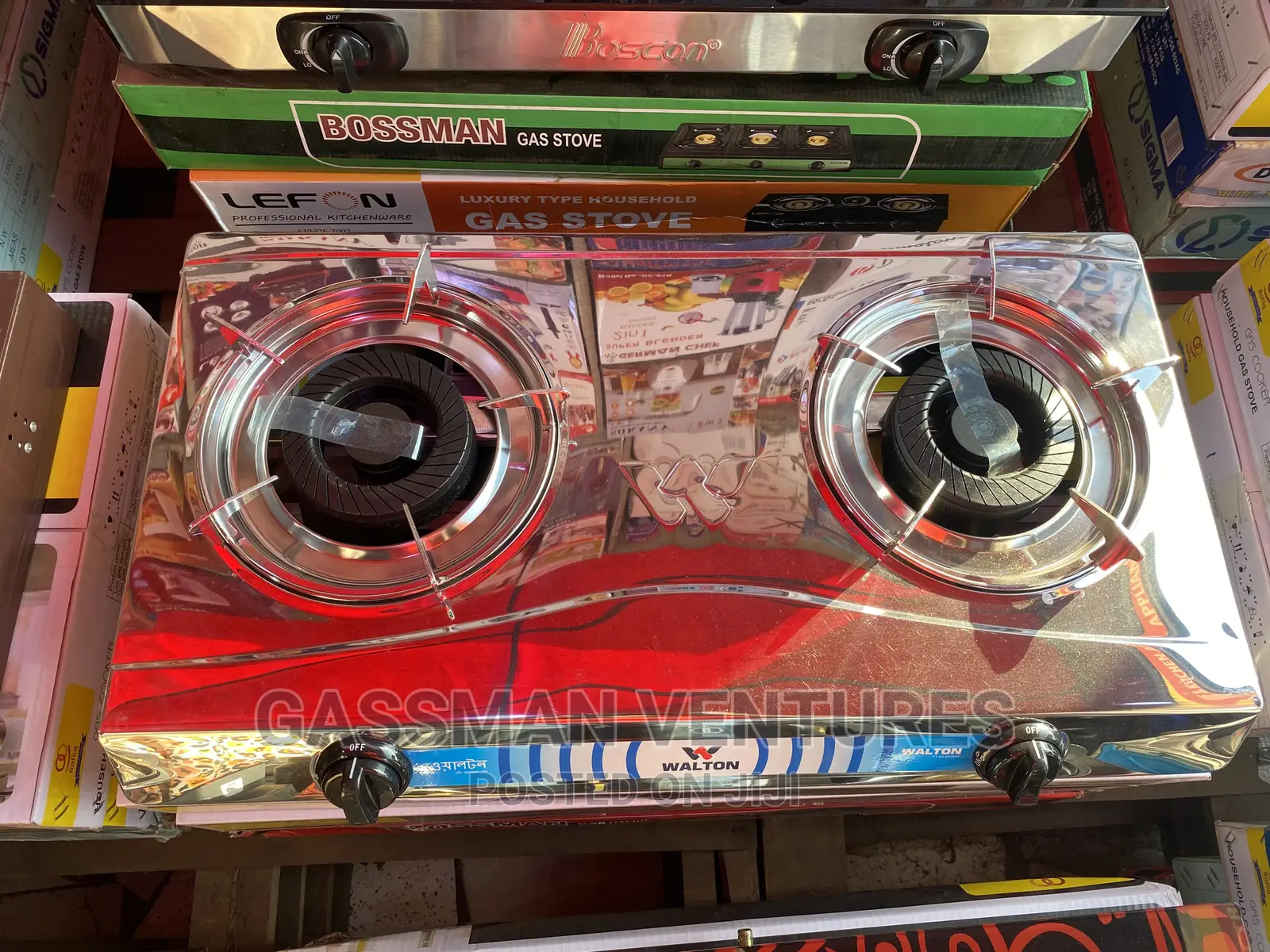 Stainless Steel 2 Burner Gas Stove