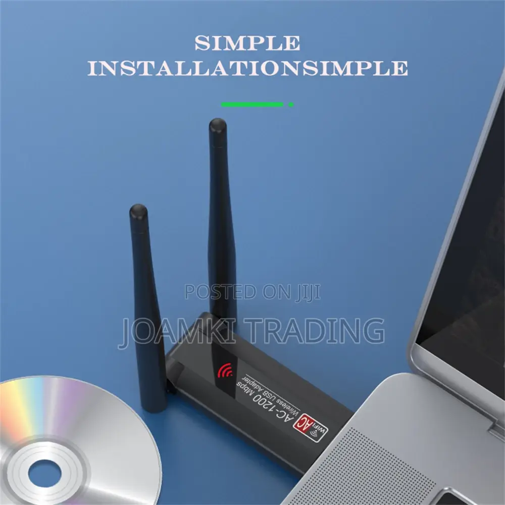 1200mps Dual-Band Usb Wifi Adapter, Network Card 4 Computer