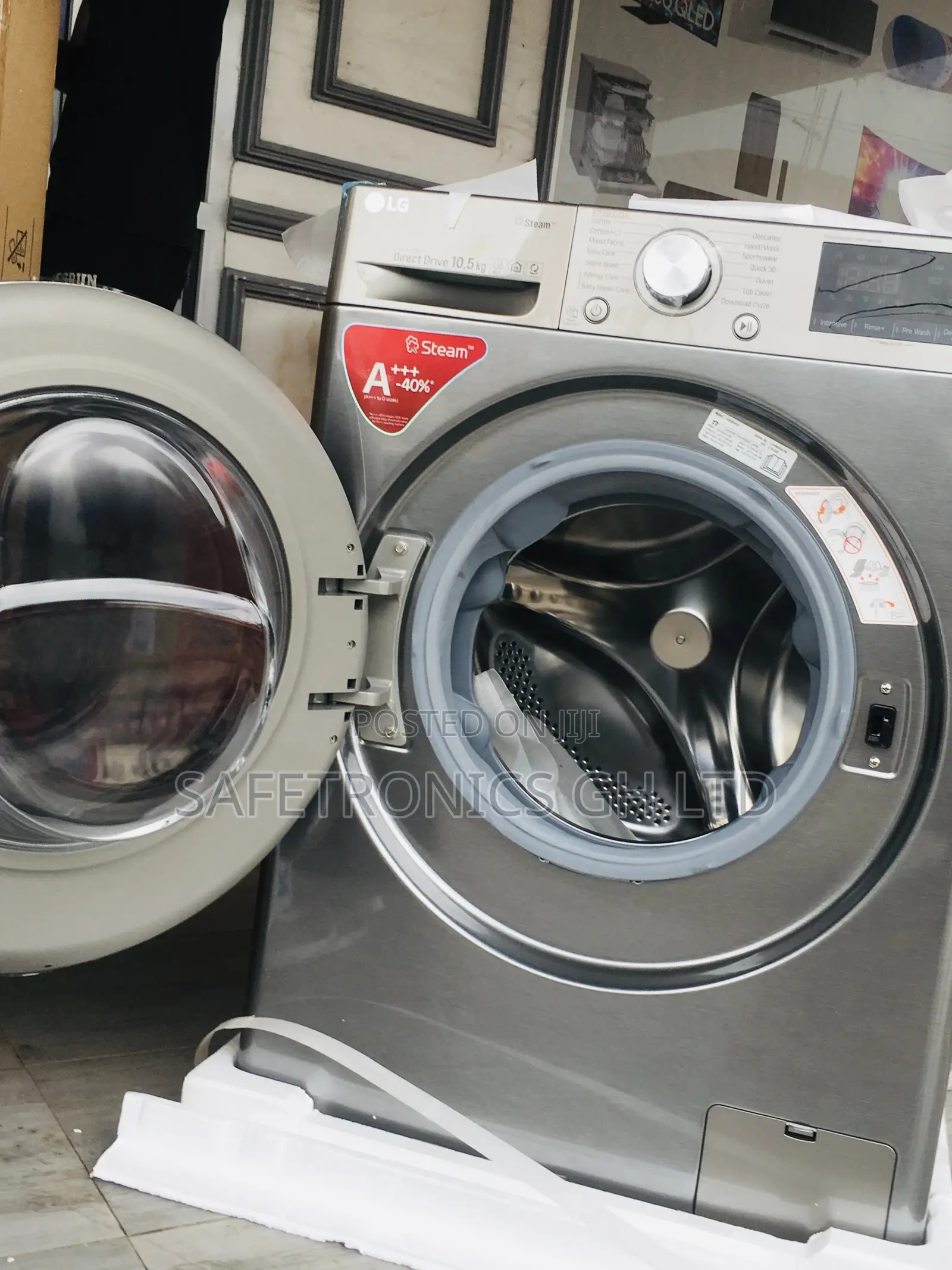 Lg Gray Washingmachine Frontload Fullyautomatic 10.5kg