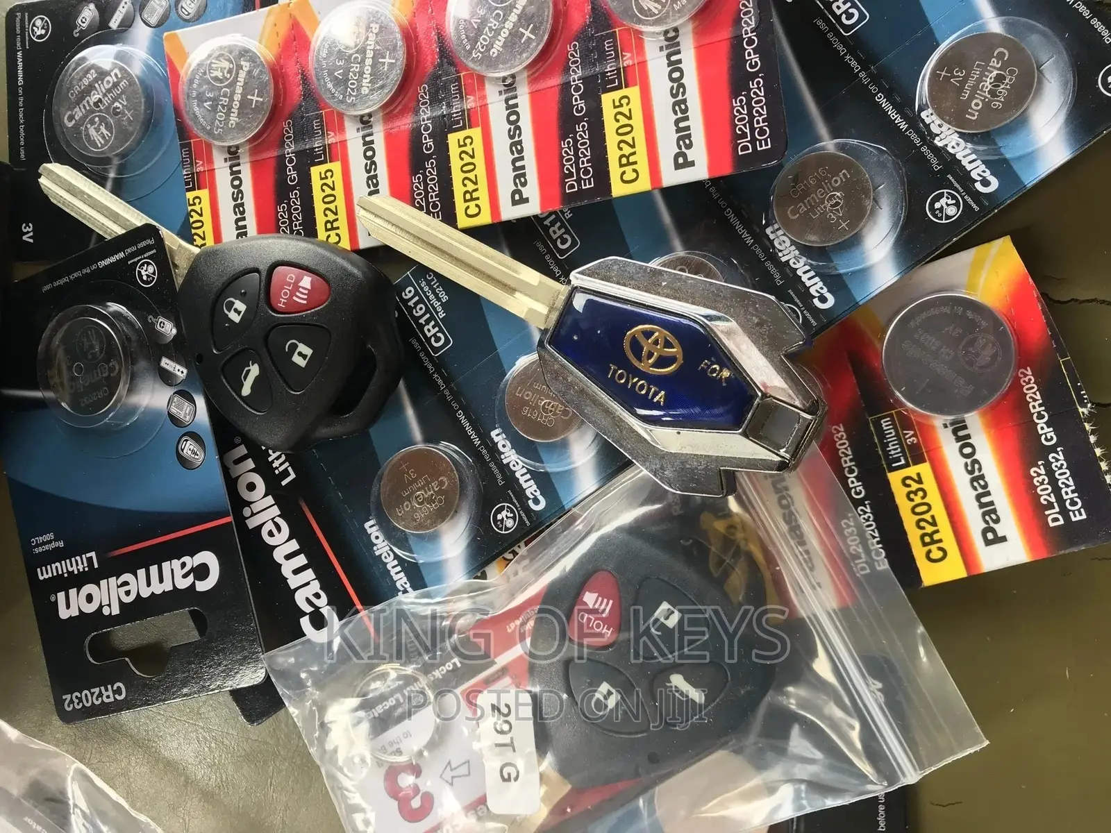 Original Key Remote Batteries Panasonic and Khameleon