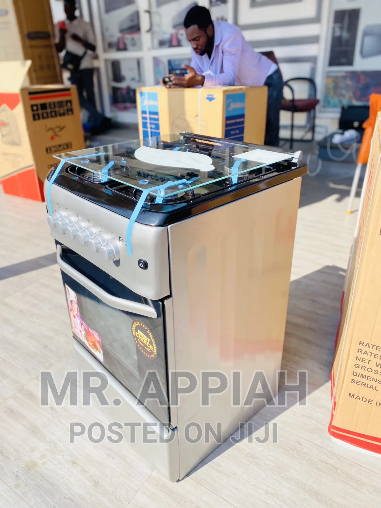 Neatly Design Ferre 50x55 Oven and Grill 4 Gas Burner.