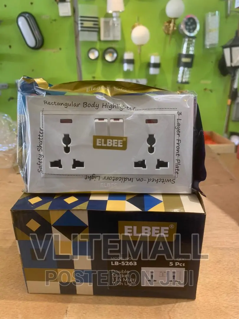 Elbee Double Multi Socket (LB-5263)