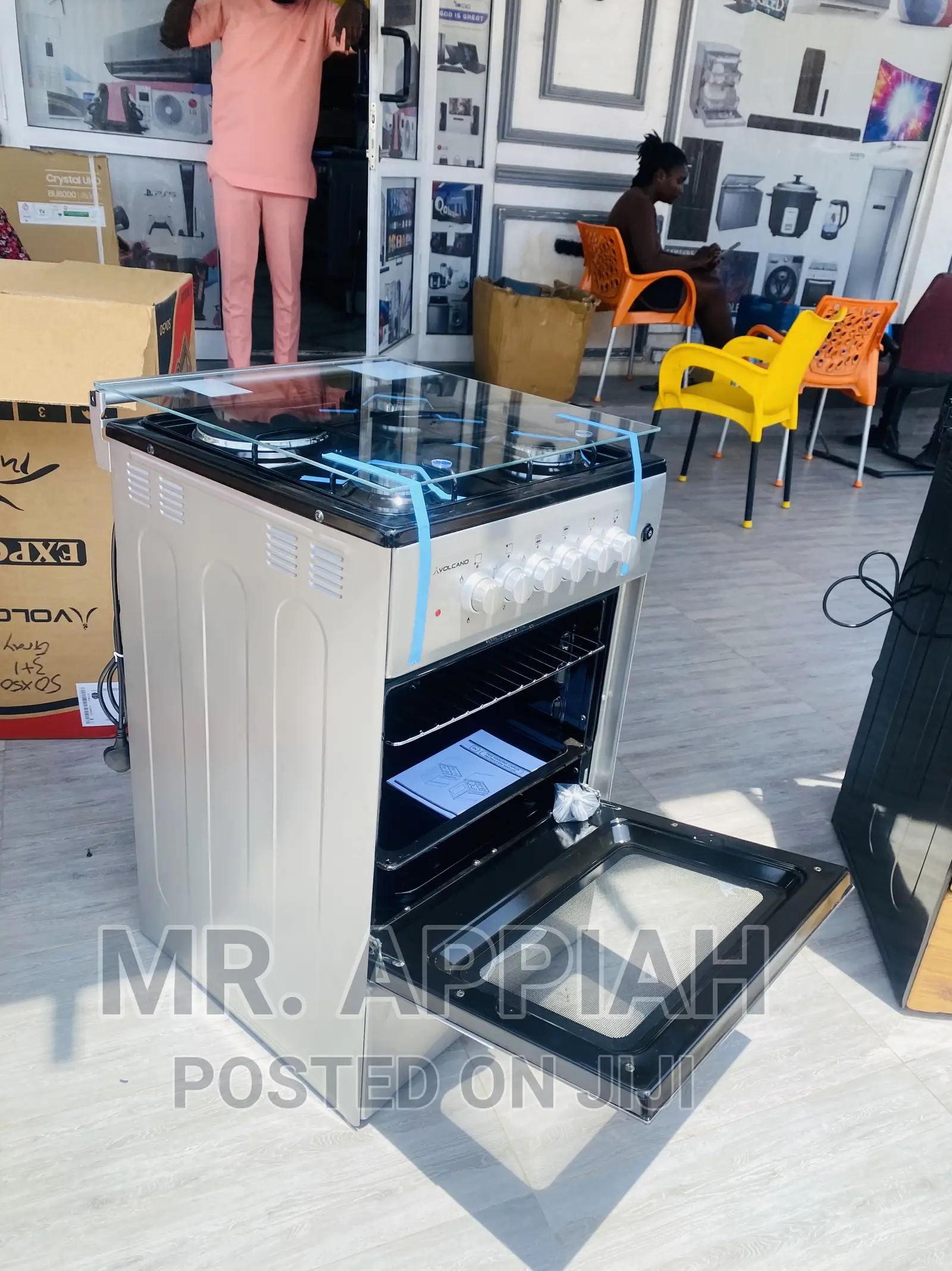 Top Notch Volcano 3 Gas Burner + 1 Electric Cooker(50x50).