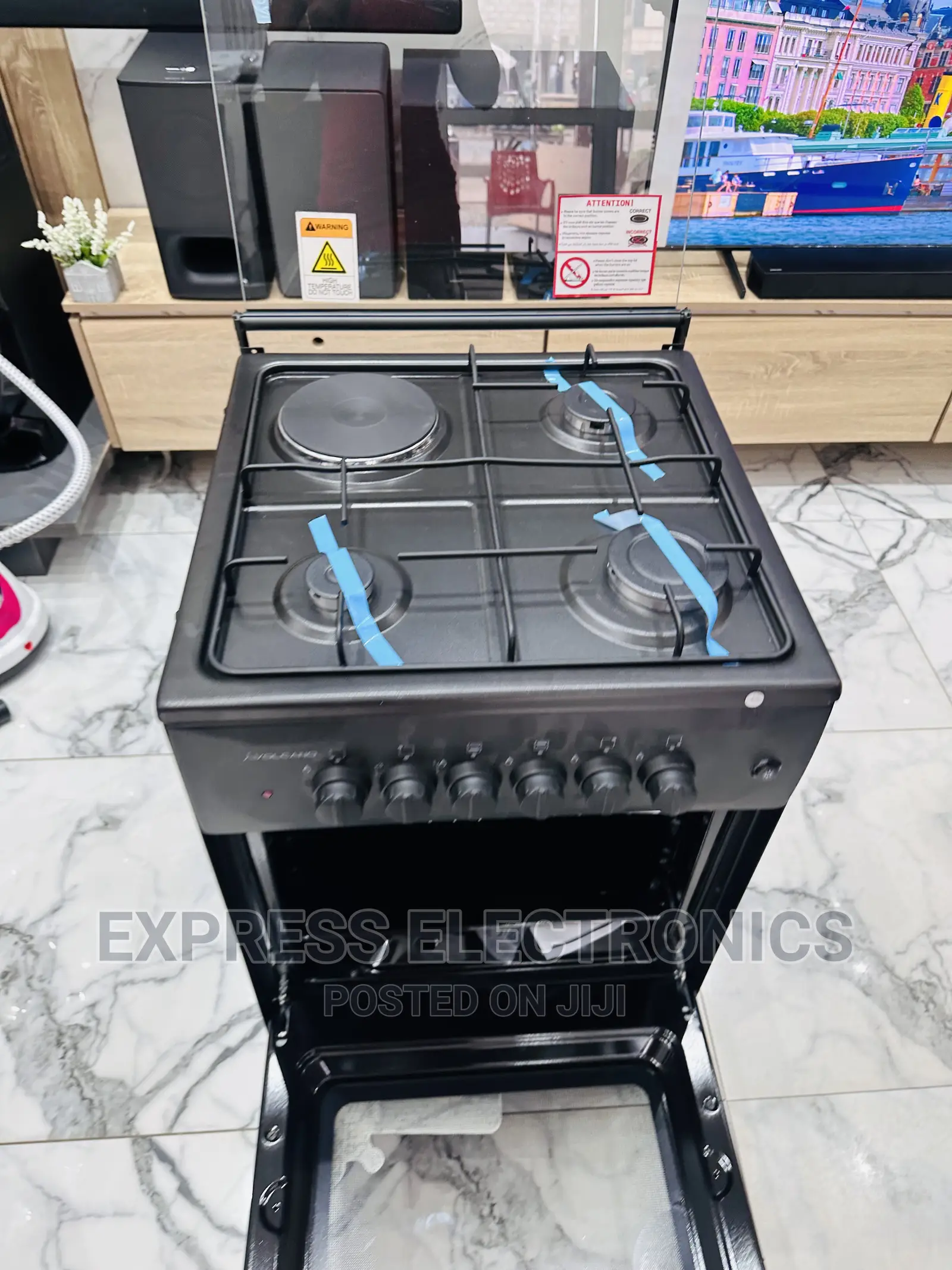 Black 3-1 Stove Cooker Oven Grill 50/50 Best for Sale