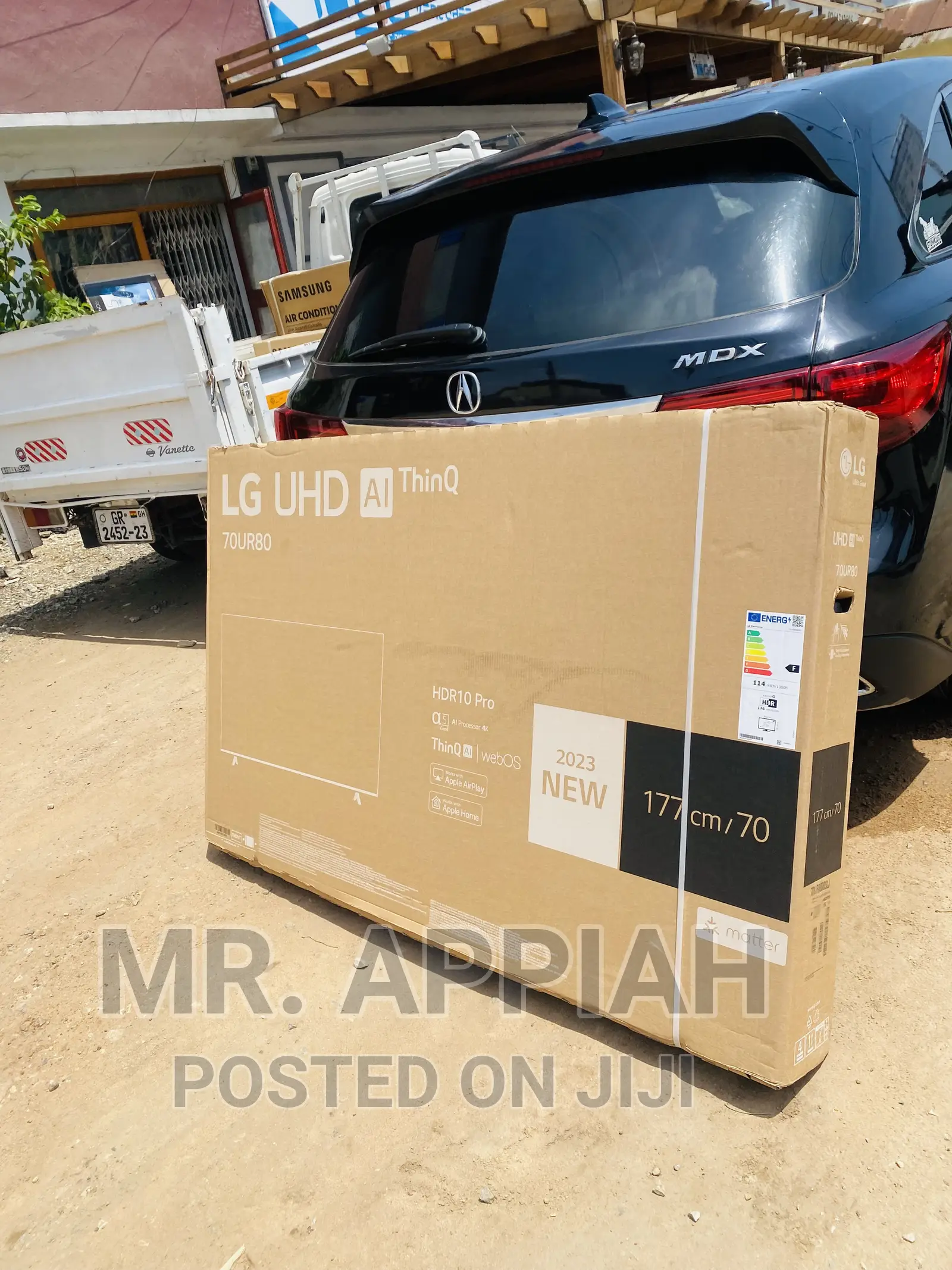 Authentic LG 70 Inch Uhd Smart LED Tv(70UR80003)Black