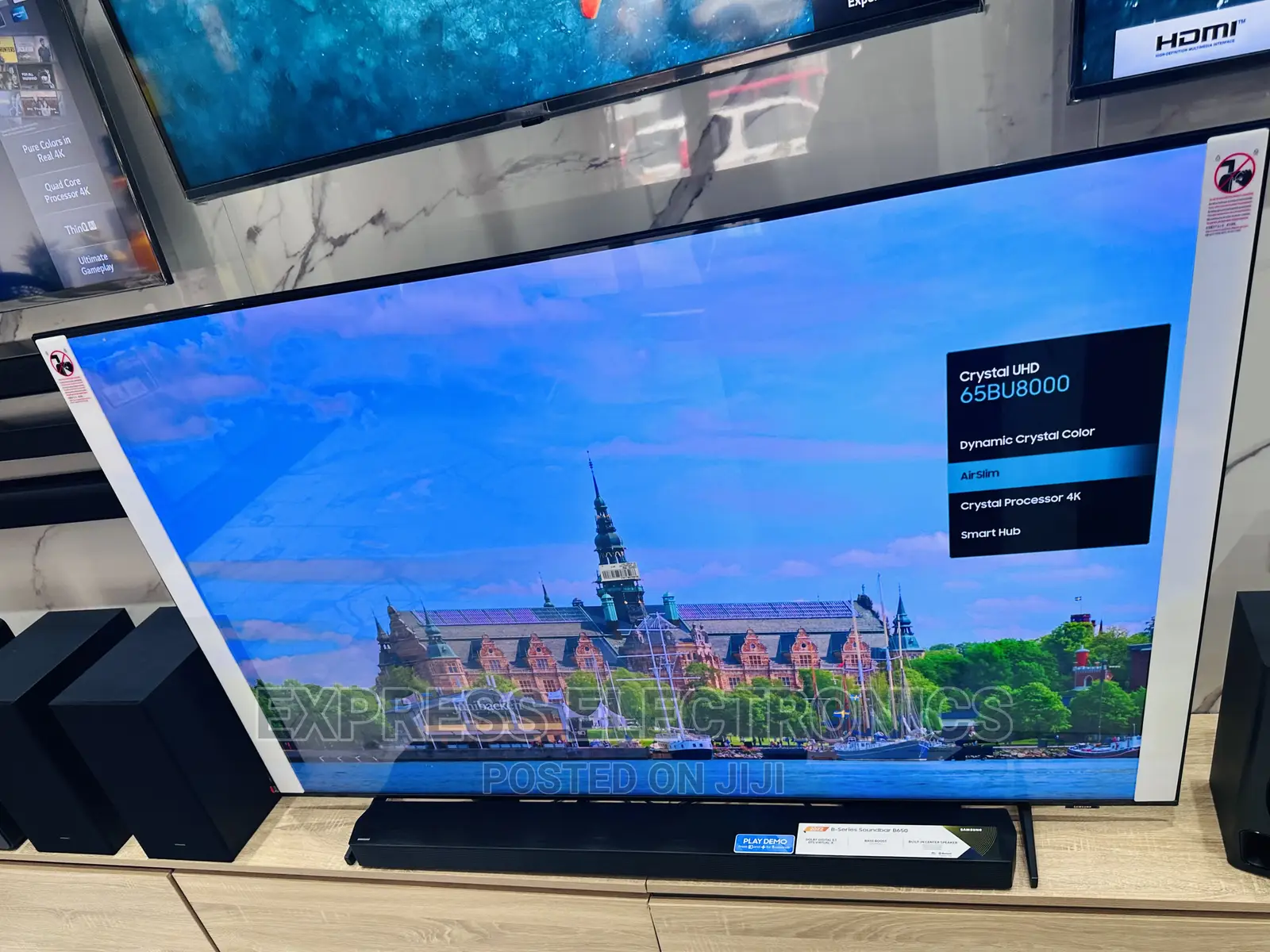 High Quality Sleek Slim UHD Smart 65”BU8000 Tv