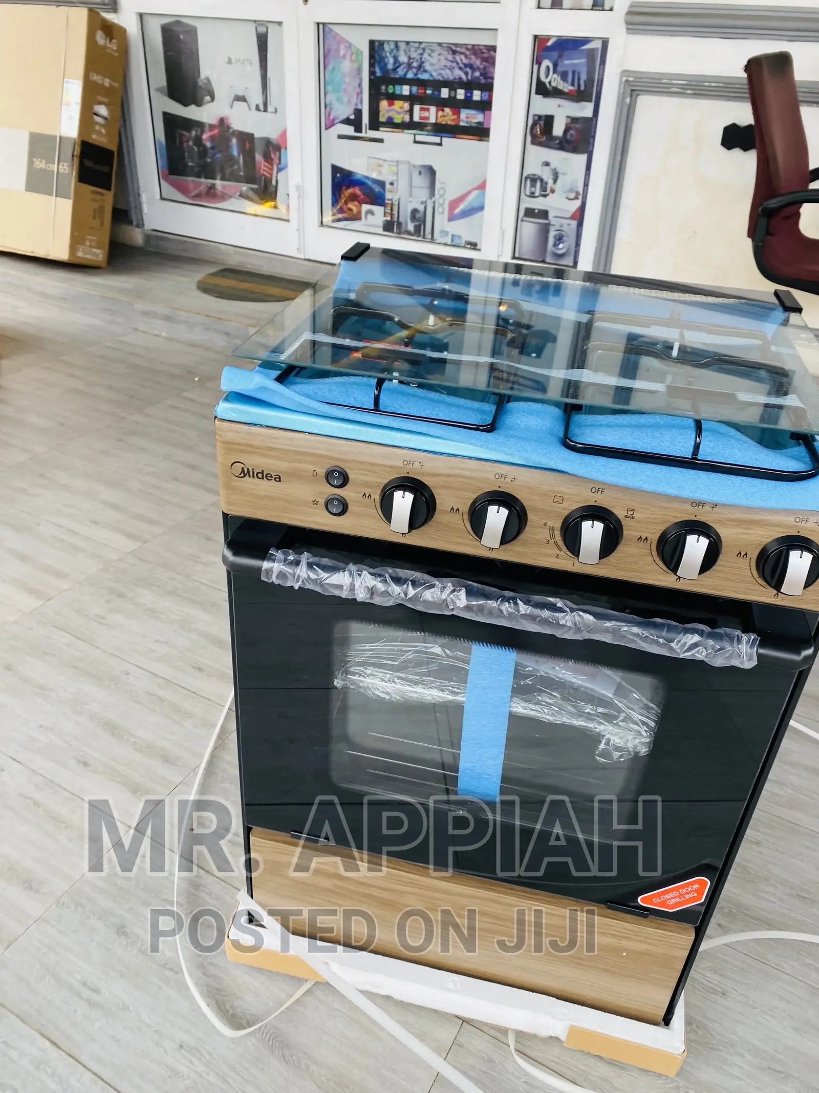 Reliable and Convenient Midea (BMG6060-WD)4 Gas Cooker 