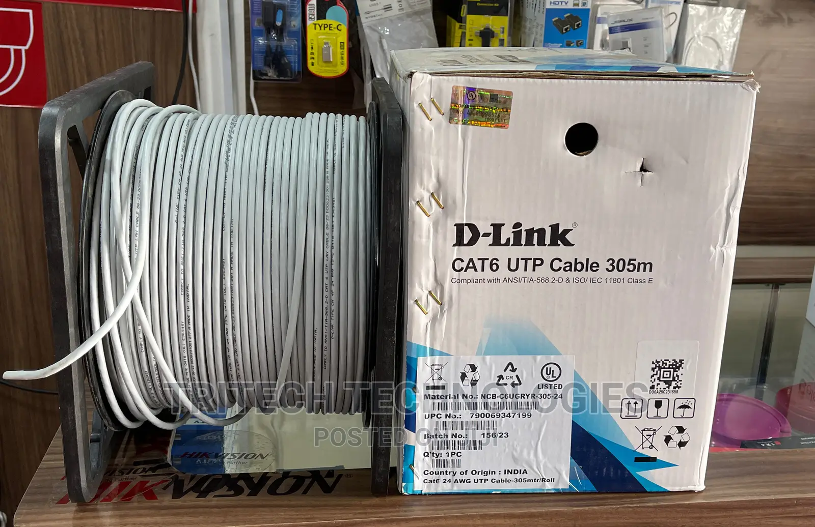 D-Link Cat-6 Utp Cable Roll 305 Meter - Networking Cable