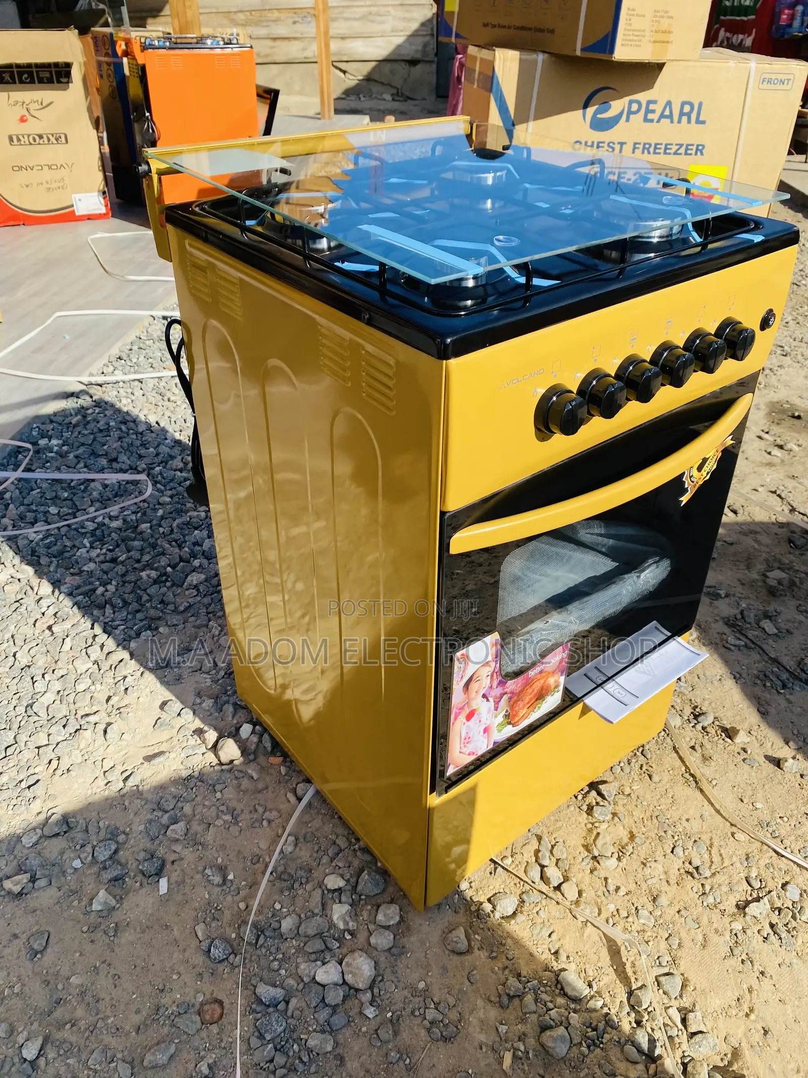 Anti-Rust Volcano 50x50 4 Gas Burner With Oven and Grill
