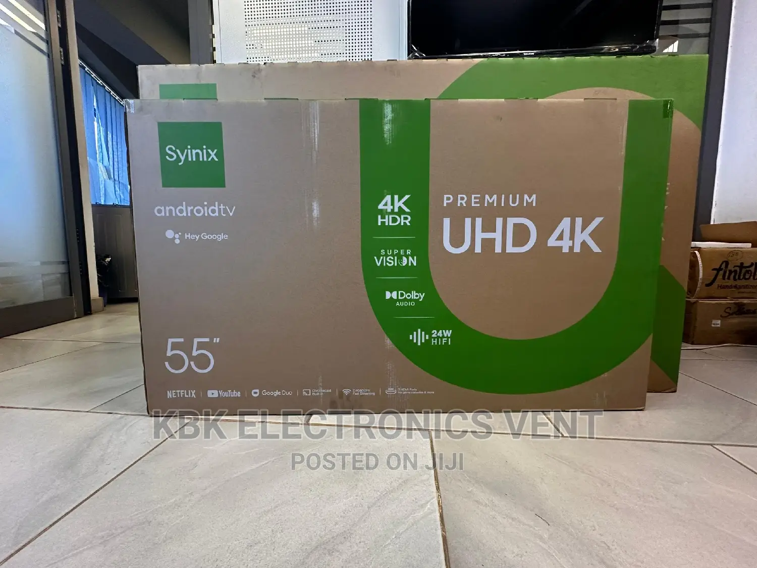 Syinix 65" Qled Smart Uhd Google Android Tv
