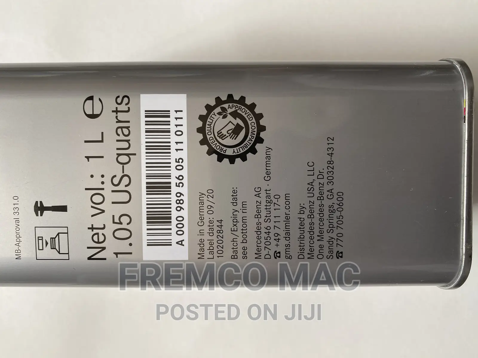 Genuine Mercedes-Benz Brake Fluid MB 331.0 DOT4 PLUS