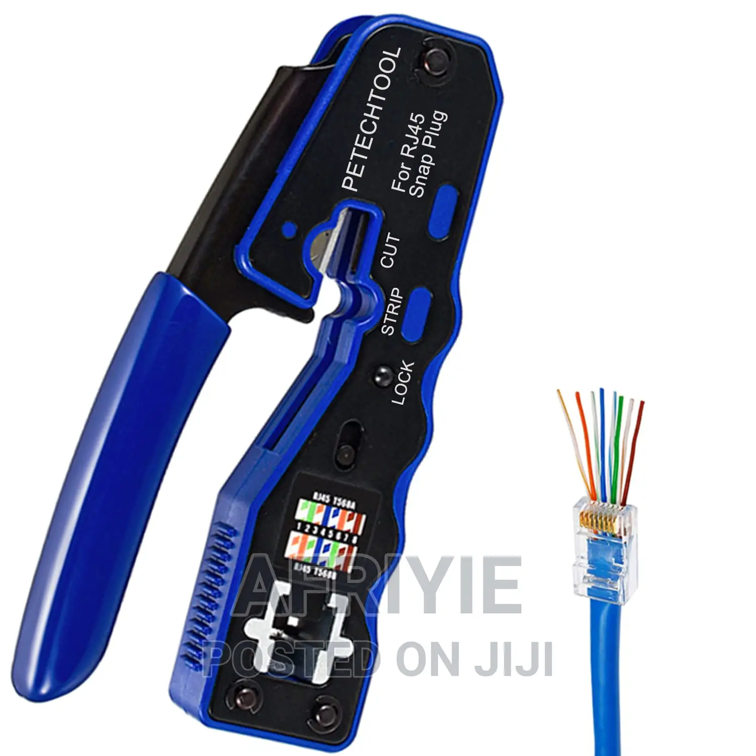 RJ45 Crimp Tool Pass Through Crimper Cutter