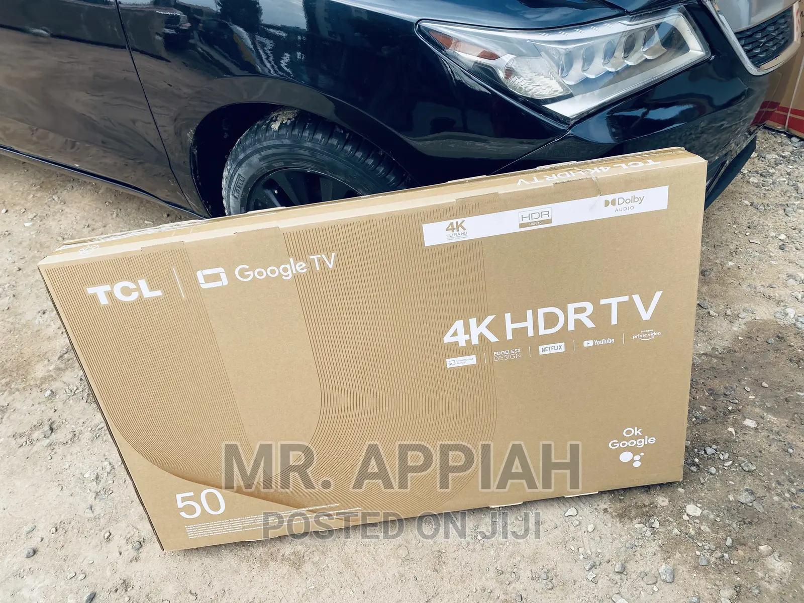 Frameless TCL 50 Inch HDR LED Smart Tv(50P635)Black