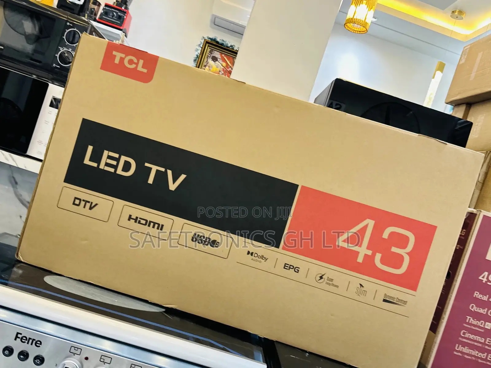 Digital Satellite TCL 43 Inches Glossy LED  Tv