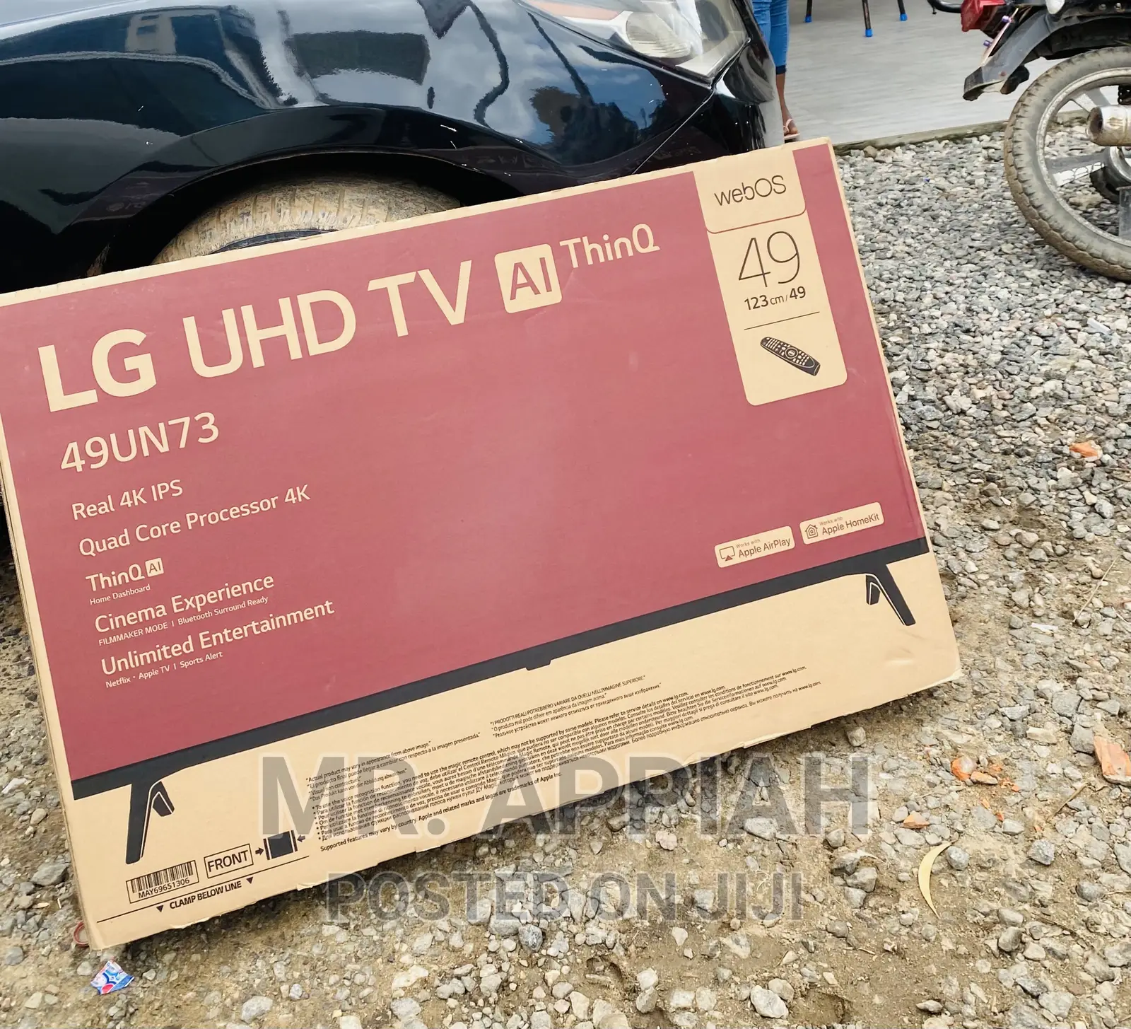 Real LG 49 Inch Uhd Smart Led Tv(49UN7340)Black.