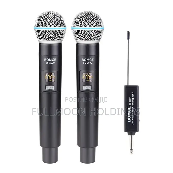 Bomge 260U 2 Uhf Dual Wireless Microphone