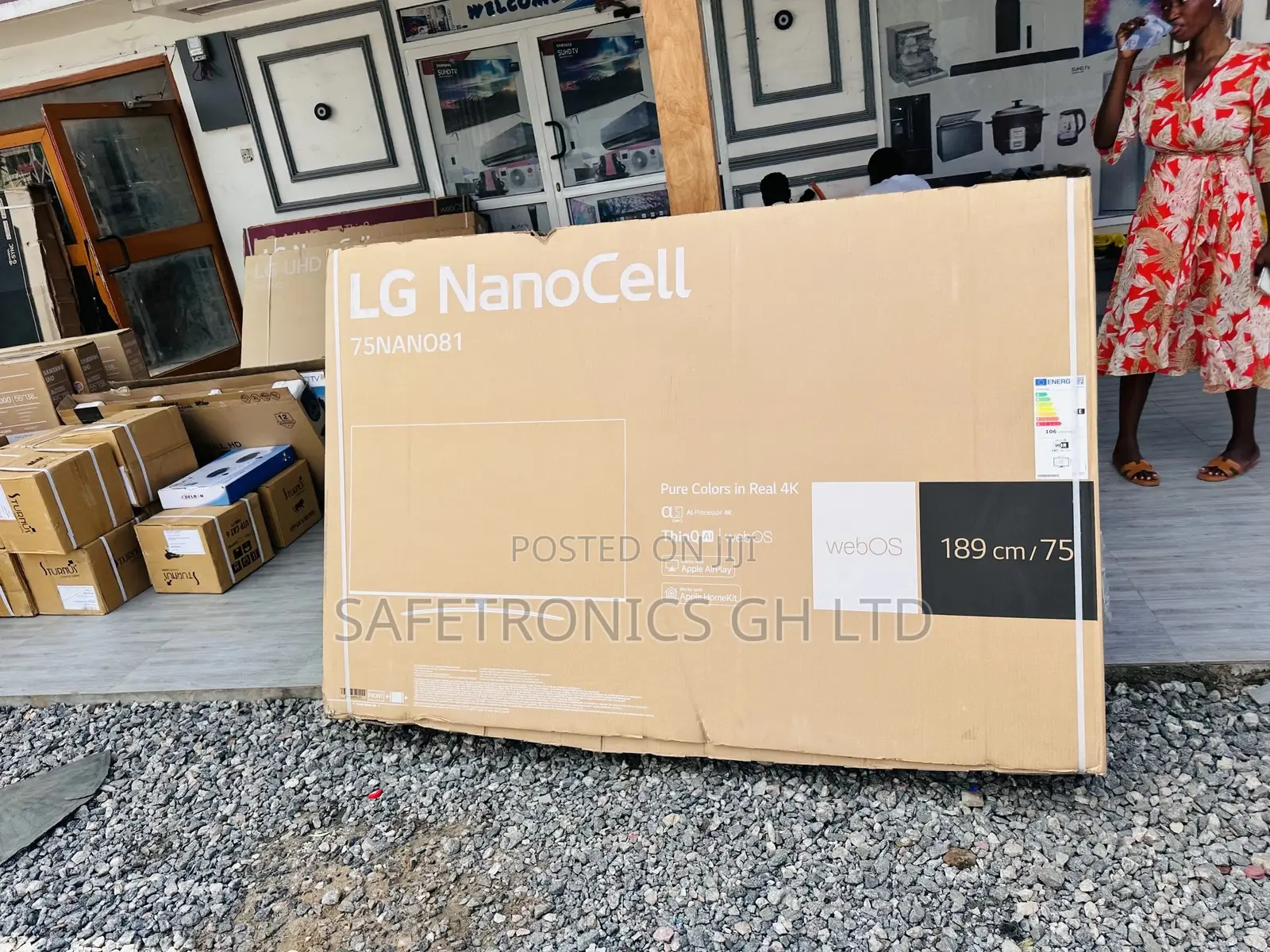  LED Glossy Lg Nano81 Smart Crystal 75 Inches UHD Tv