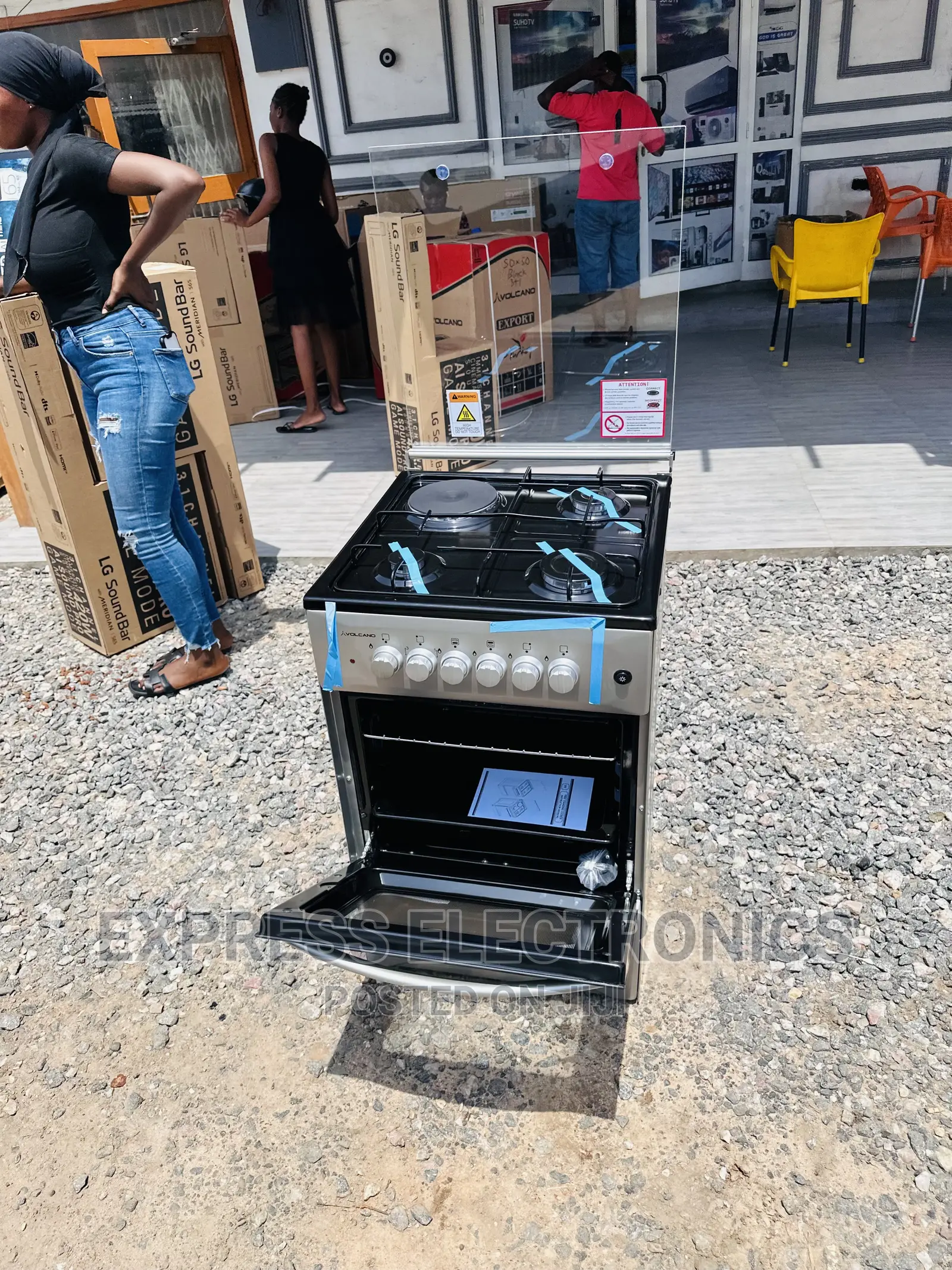 Turbo Flame  3-1 Stove Cooker Oven Grey