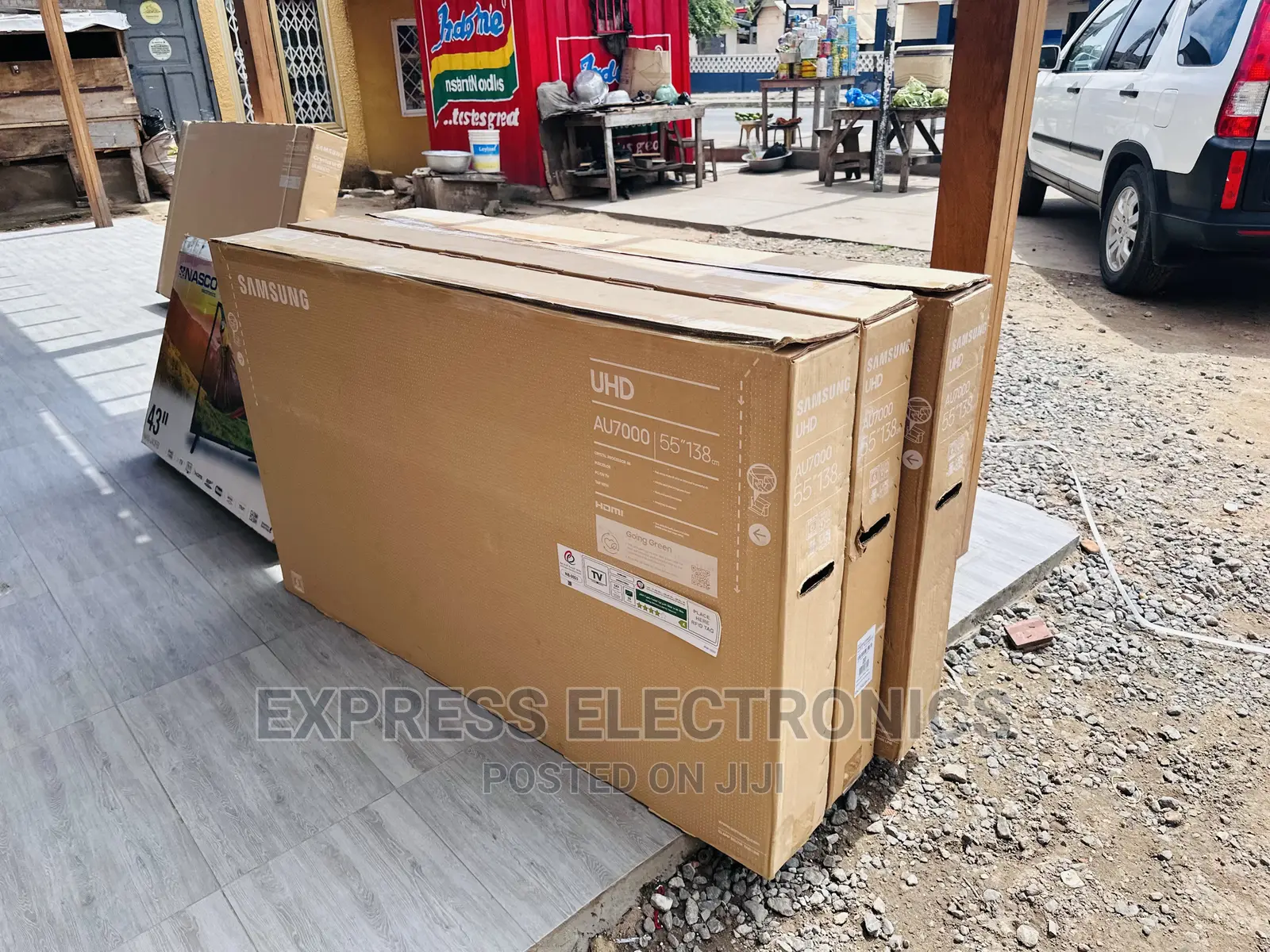 Premium 55”UHD Smart Samsung Tv Glossy LED Tv Au7100