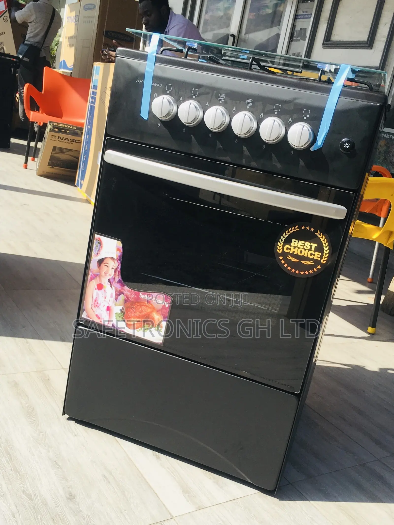 Lastest Black Oven With Grill 50x50 Volcano 4 Gas Burner