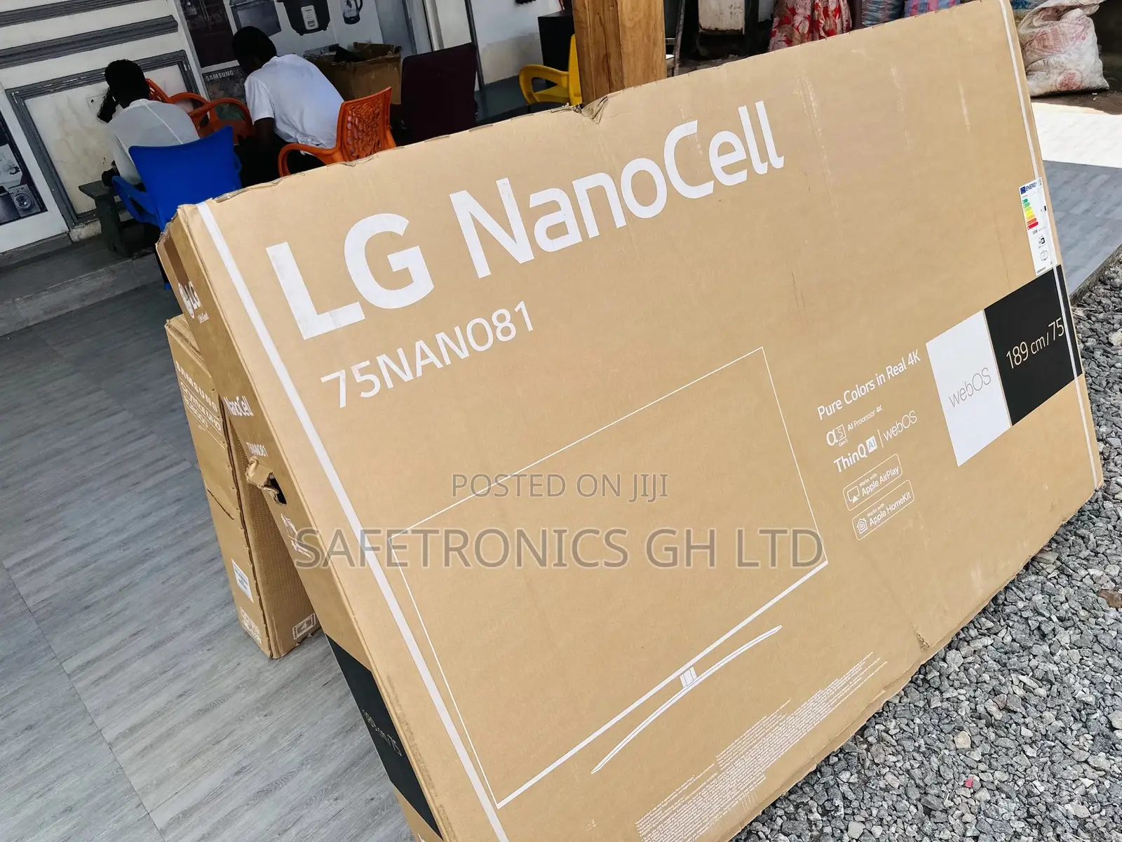 75 Inches Glossy LED Lg Smart Crystal UHD Nano81 Tv. 
