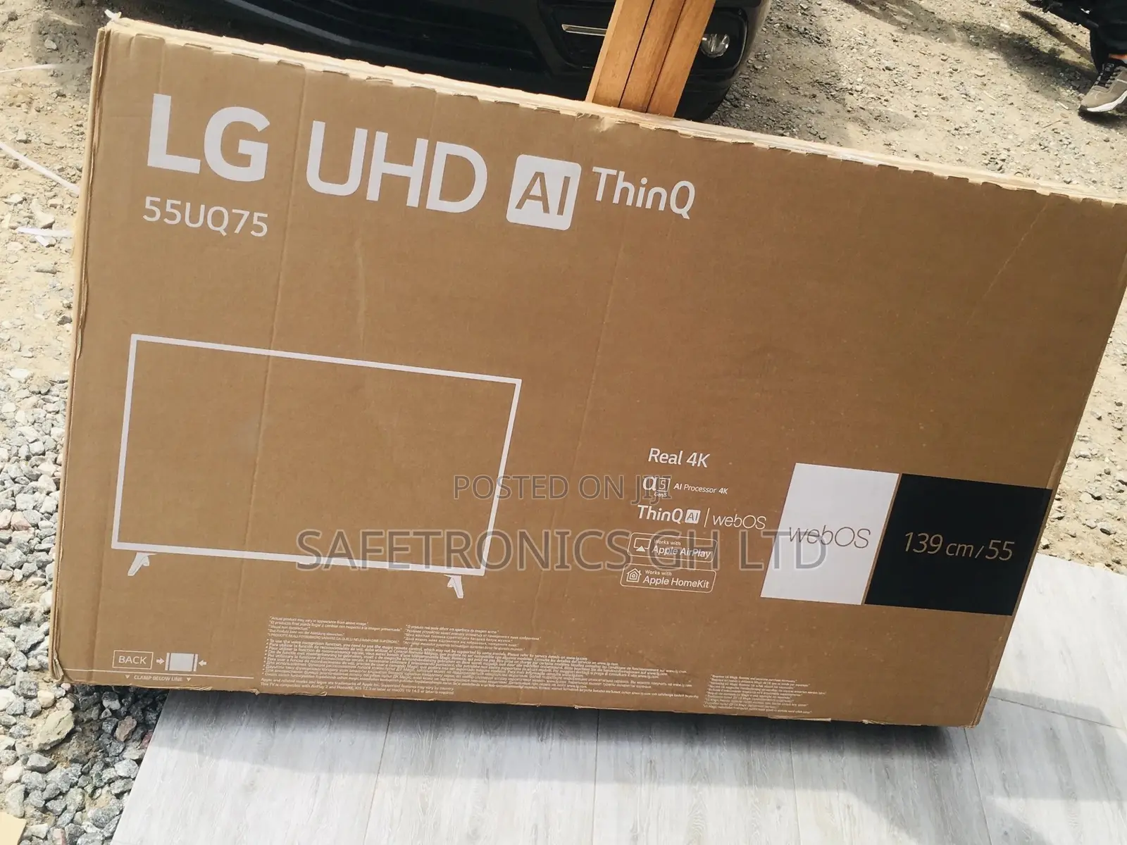 Smart LED Glossy UHD 55 Inches LG UQ75 Slim Tv 