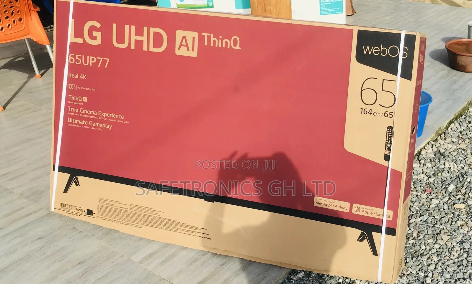 65 Inches Glossy UP77 Lg Smart UHD Slim LED Crystal Tv 